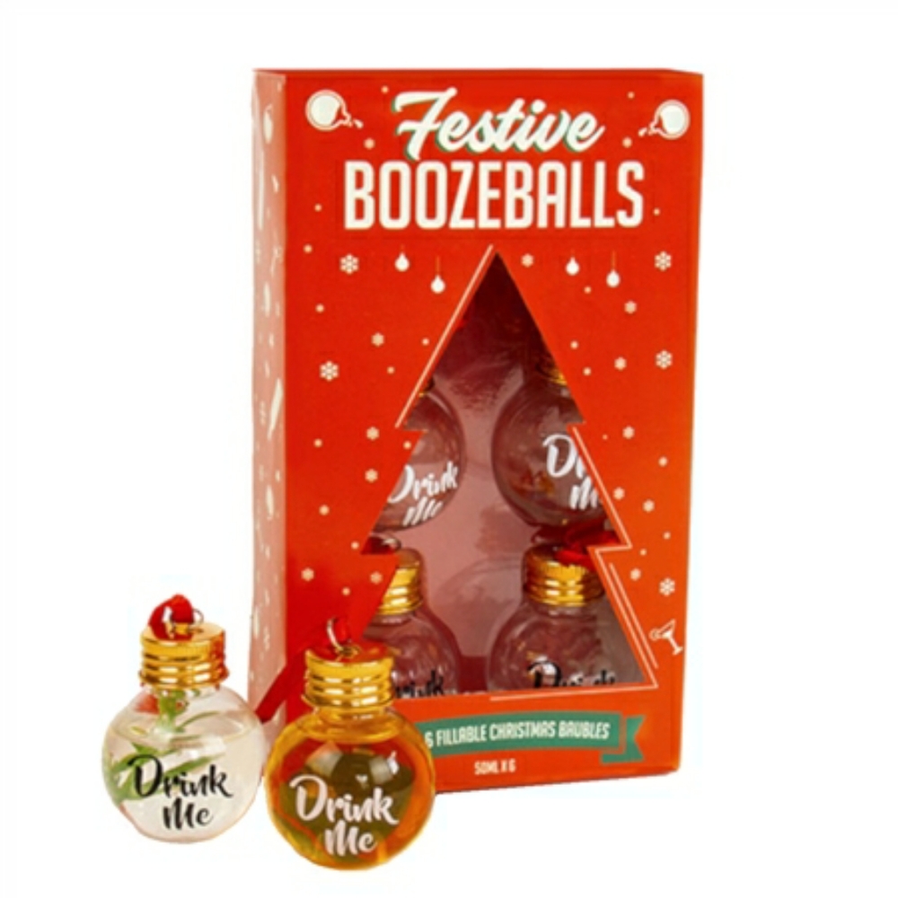 🎄🥂FESTIVE BOOZEBALLS 6PK🥂🎄